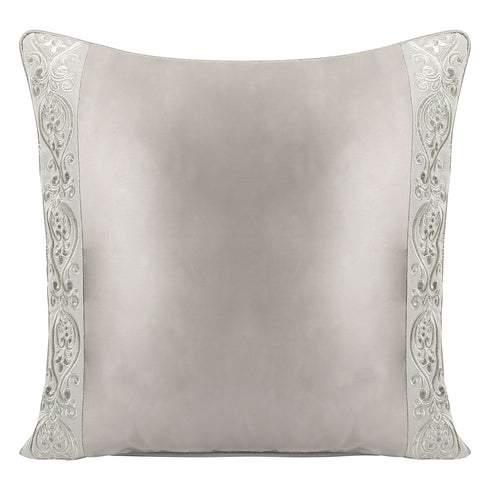 Chloe Grey Silk Cushion