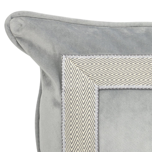 Hermione Grey Velvet Cushion
