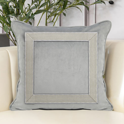 Hermione Grey Velvet Cushion