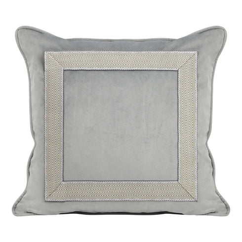Hermione Grey Velvet Cushion