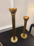 Dome Brass Candle Holder Set Of 2
