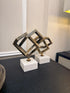 Marble Interlocking Square Set - White Marble