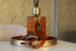 Red Brick Marble Effect Brass Mirror Tray