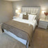 Aventius Cream Panel Bed