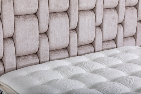 Silverstone Latte Boucle Bed
