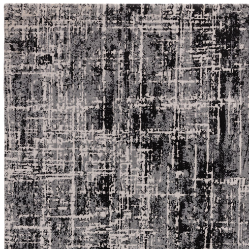 Lyza Rug Abstract Black Rug