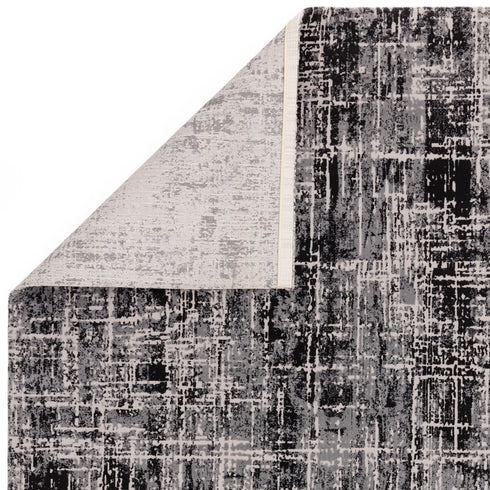 Lyza Rug Abstract Black Rug