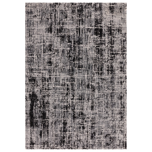 Lyza Rug Abstract Black Rug