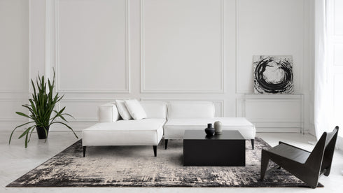 Lyza Rug Border Grey Rug