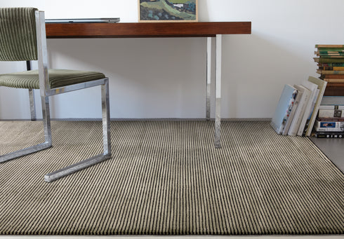 Lyza Rug Plain Stripe Khaki