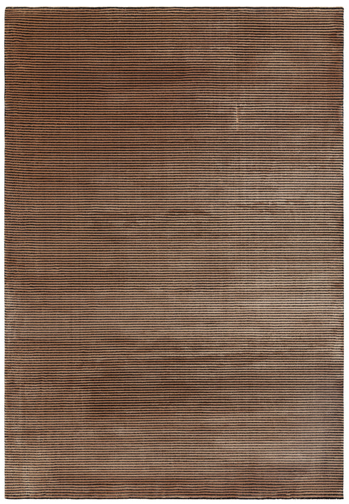 Lyza Rug Plain Stripe Terracotta