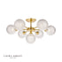 Laura Ashley Atherton 7lt Semi Flush Ceiling Light