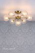 Laura Ashley Atherton 7lt Semi Flush Ceiling Light