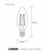 LED Candle E14 Warm White Bulb