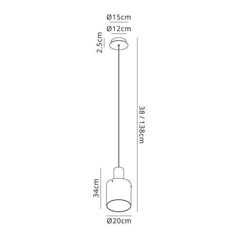 Brooks Single Pendant 1 Light