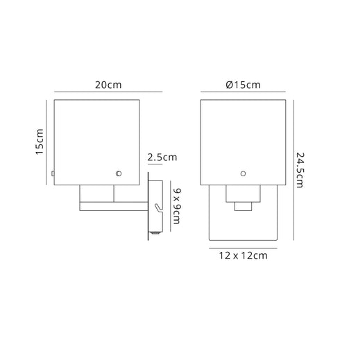 Brooks Single Switched Wall Lamp