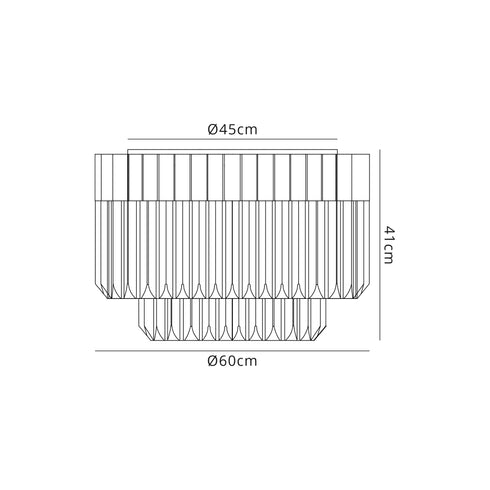 Kuna Flush Ceiling Round 7 Light