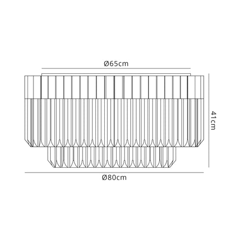Kuna Flush Ceiling Round 12 Light