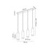 Brooks Slim Linear Pendant 4 Light