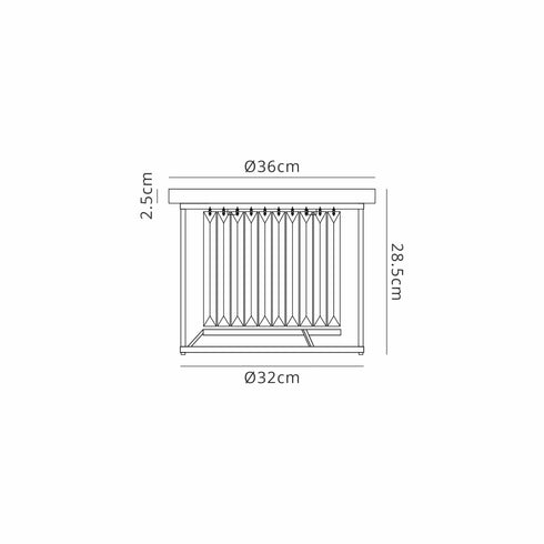 Mano Flush Ceiling 3 Light