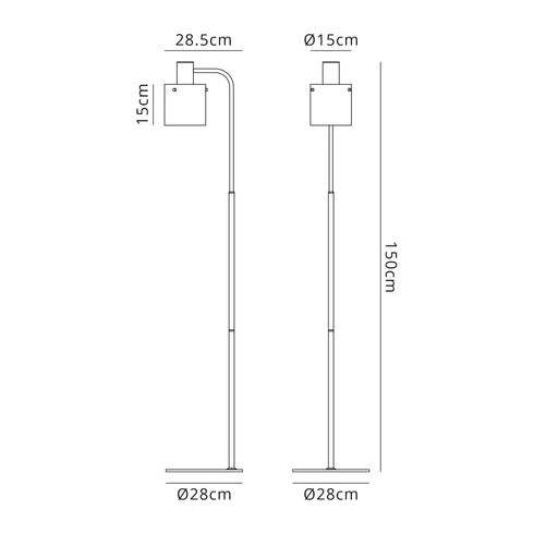 Brooks Floor Lamp 1 Light