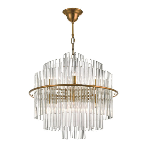 Lourve Antique Gold 13 Light Pendant