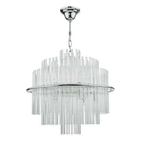 Lourve Chrome 13 Light Pendant