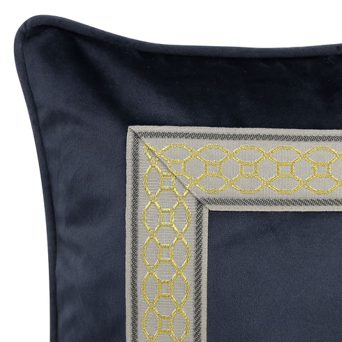 Parisian Black Velvet Cushion