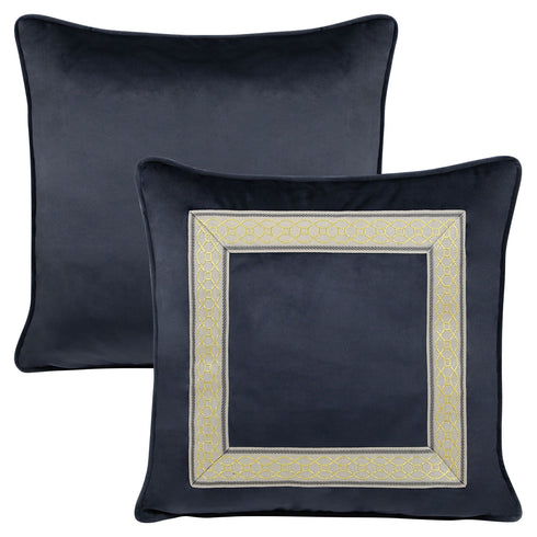 Parisian Black Velvet Cushion