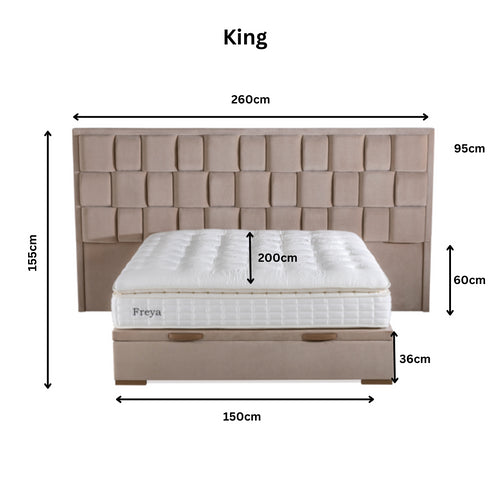 Grande Capri Bed Latte