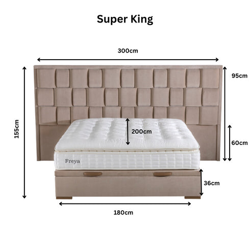 Grande Capri Bed Latte