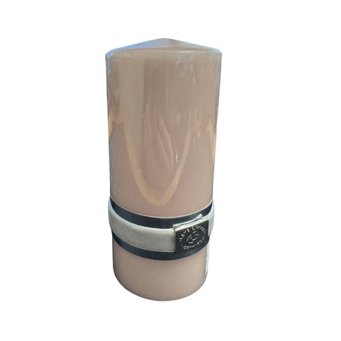 Powder Pink Pillar Candle