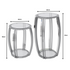 Scarlett Gunmetal Black & White Marble Side Table
