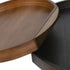 Two Tone Black & Brown Trays Set of 2
