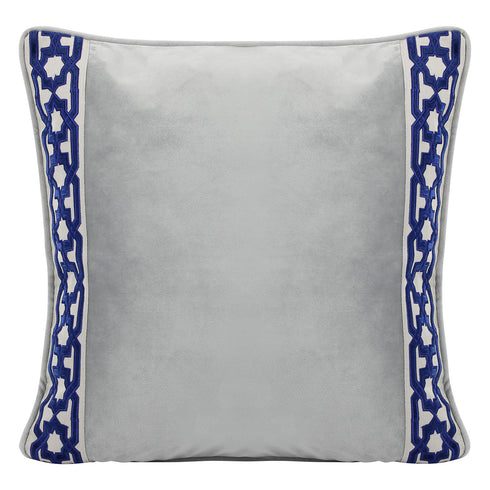Alexa Grey Velvet Cushion