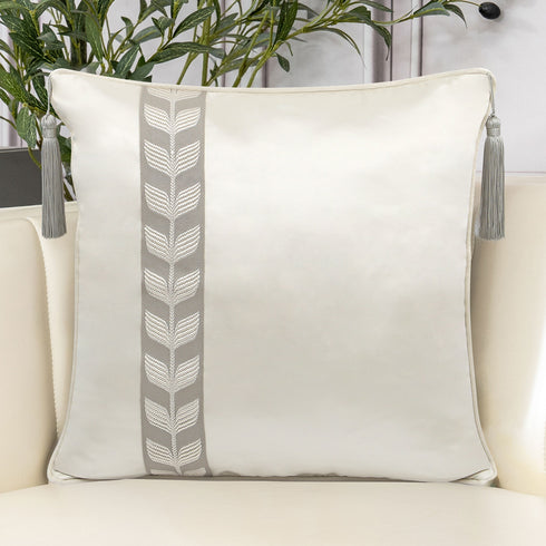 Serena Ivory Silk Cushion