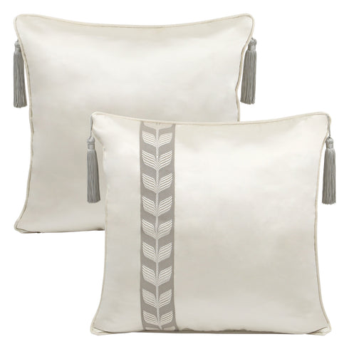 Serena Ivory Silk Cushion