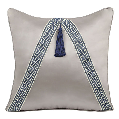 Romy Grey Silk Cushion