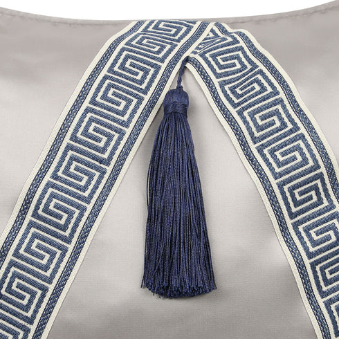 Romy Grey Silk Cushion