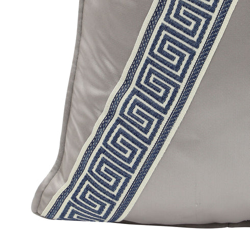 Romy Grey Silk Cushion
