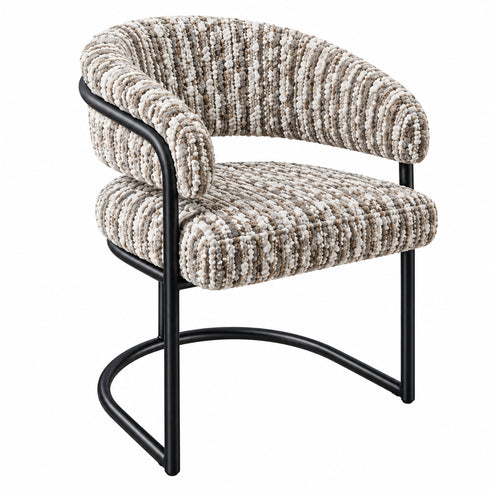 PRE-ORDER Hannah Beige & Black Dining Chair