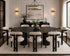 Denny Oval 6 Seater Dining Table - Oak Black
