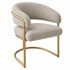 Hannah Mouse & Gold Dining Chair