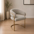 Hannah Mouse & Gold Dining Chair