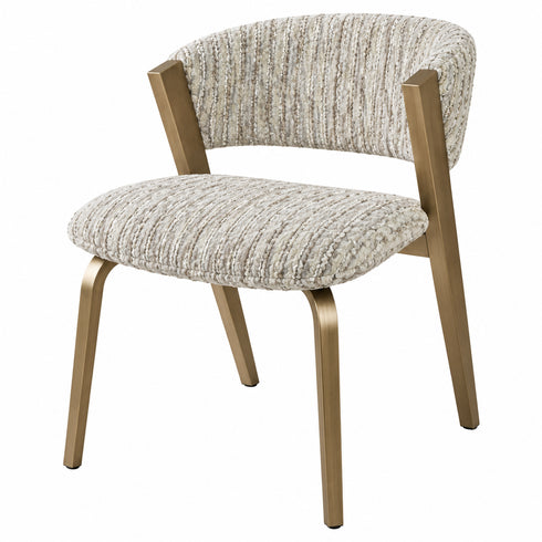 PRE ORDER Celine Gold & Off White Chair