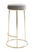 Monti Grey Velvet Tall Bar Stool