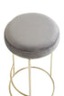 Monti Grey Velvet Tall Bar Stool