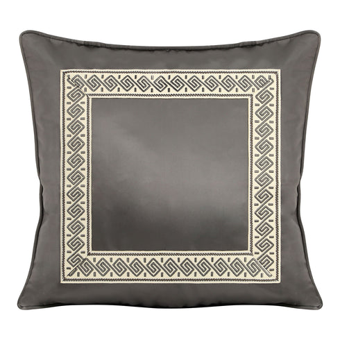 Naomi Grey Silk Cushion