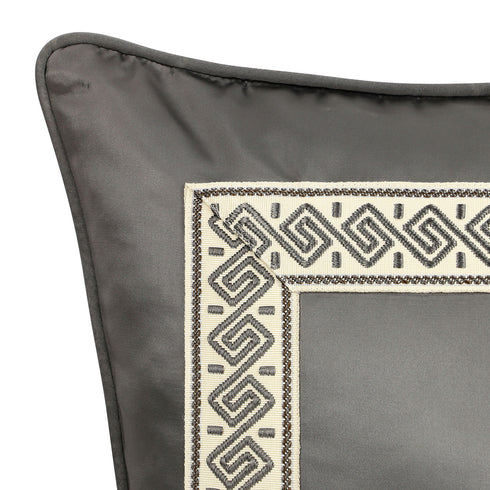 Naomi Grey Silk Cushion