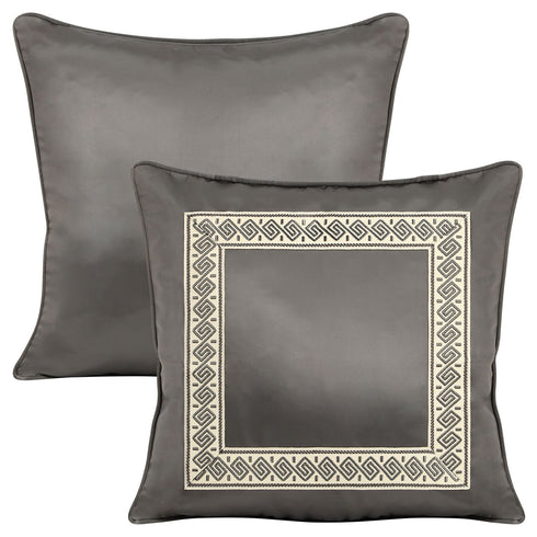 Naomi Grey Silk Cushion